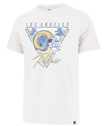 Los Angeles Rams Mens T-Shirt 47' Regional Wash Franklin Tee White