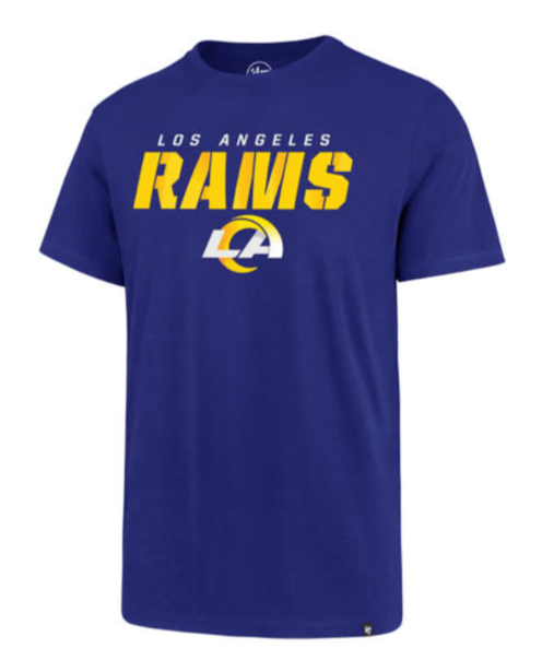 Los Angeles Rams Mens T-Shirt 47' Traction Royal Blue Tee - THE 4TH QUARTER