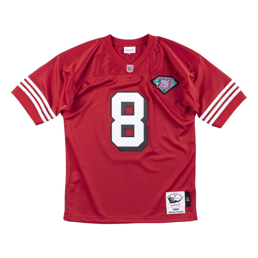 San Francisco 49ers Men's Jersey Mitchell Ness #8 Steve Young