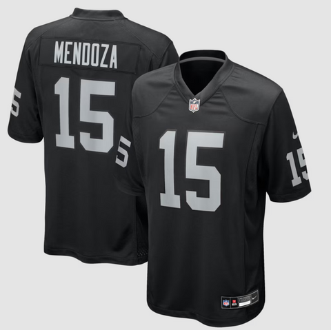 Fernando Mendoza Las Vegas Raiders Nike 2026 NFL Draft First Round Pick No. 1 Team Game Jersey - Black