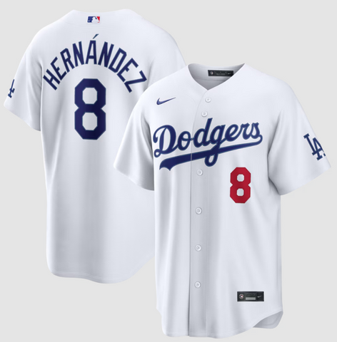 Kike Hernandez Los Angeles Dodgers Home Stadium Jersey - White