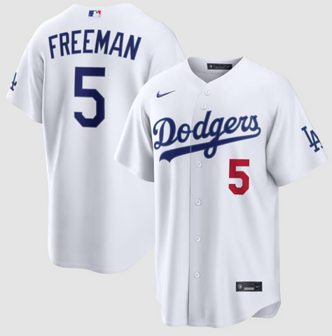 Freddie Freeman Los Angeles Dodgers Home Stadium Jersey - White
