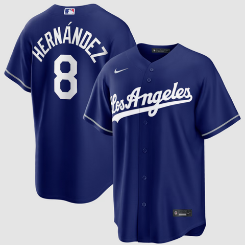 Kike Hernandez Los Angeles Dodgers Alternate Replica Jersey - Royal Blue