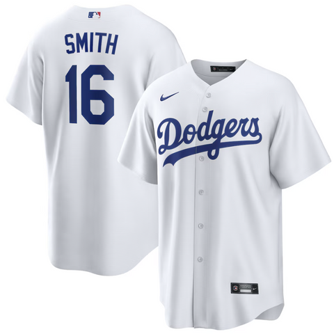 Los Angeles Dodgers Mens Replica Jersey #16 Will Smith Home White