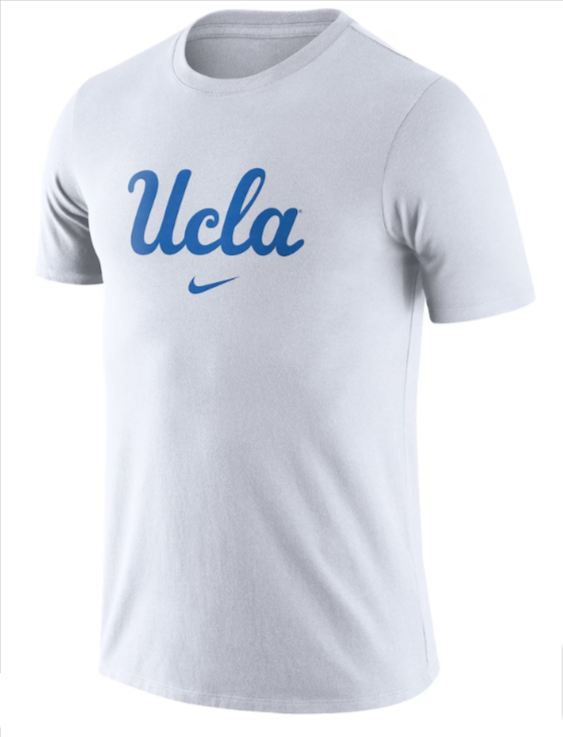 UCLA Bruins Mens T-Shirt Essential Logo Tee White - THE 4TH QUARTER