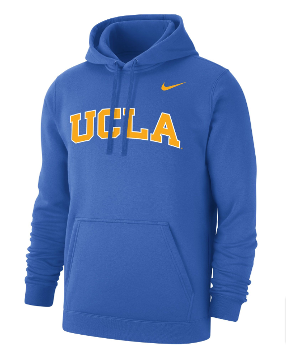 UCLA Bruins Mens Sweatshirt True Blue Club Fleece Pullover Hoodie - THE 4TH QUARTER