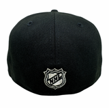 Los Angeles Kings Fitted New Era 59Fifty Motion Black Cap Hat Grey UV