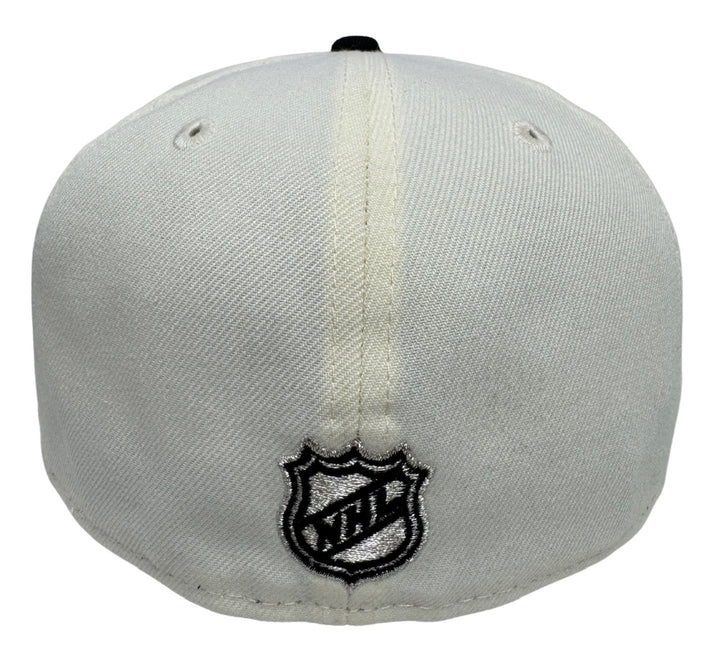 Los Angeles Kings Fitted New Era 59Fifty Throwback Logo Cap Hat Chrome Black - THE 4TH QUARTER