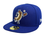Los Angeles Dodgers New Era Fitted 59Fifty Dodger Dog Mascot 50th Stadium Blue Cap Hat