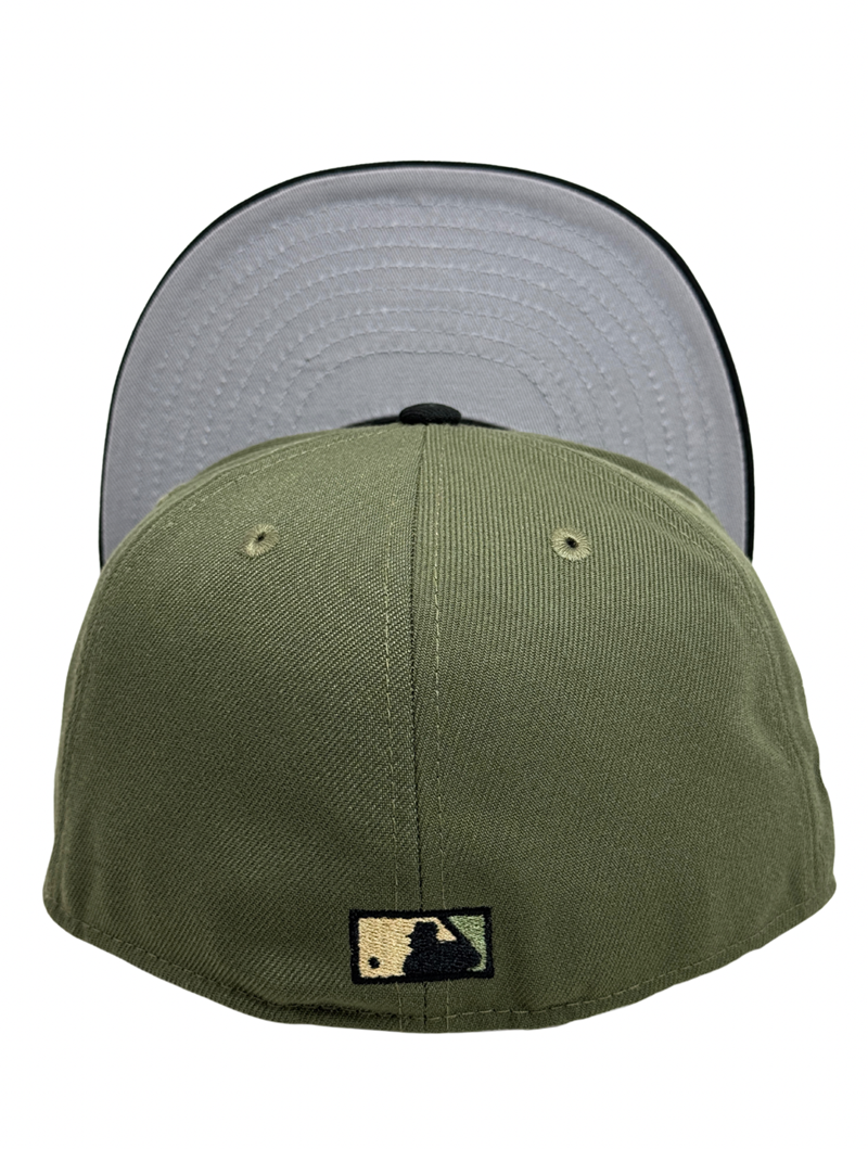 Los Angeles Dodgers Fitted New Era 59Fifty 88 World Series Olive Black Cap Hat Grey UV - THE 4TH QUARTER