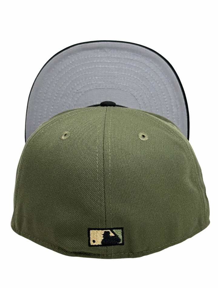 Los Angeles Dodgers Fitted New Era 59Fifty 88 World Series Olive Black Cap Hat Grey UV - THE 4TH QUARTER