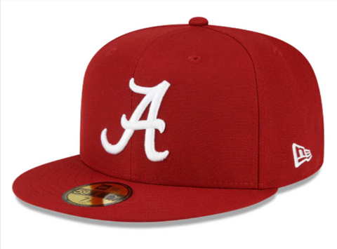 Alabama Crimson Tide Fitted 59Fifty Logo Burgundy Hat Cap
