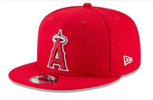 Anaheim Angels Snapback New Era 9Fifty Basic Red Cap Hat - THE 4TH QUARTER