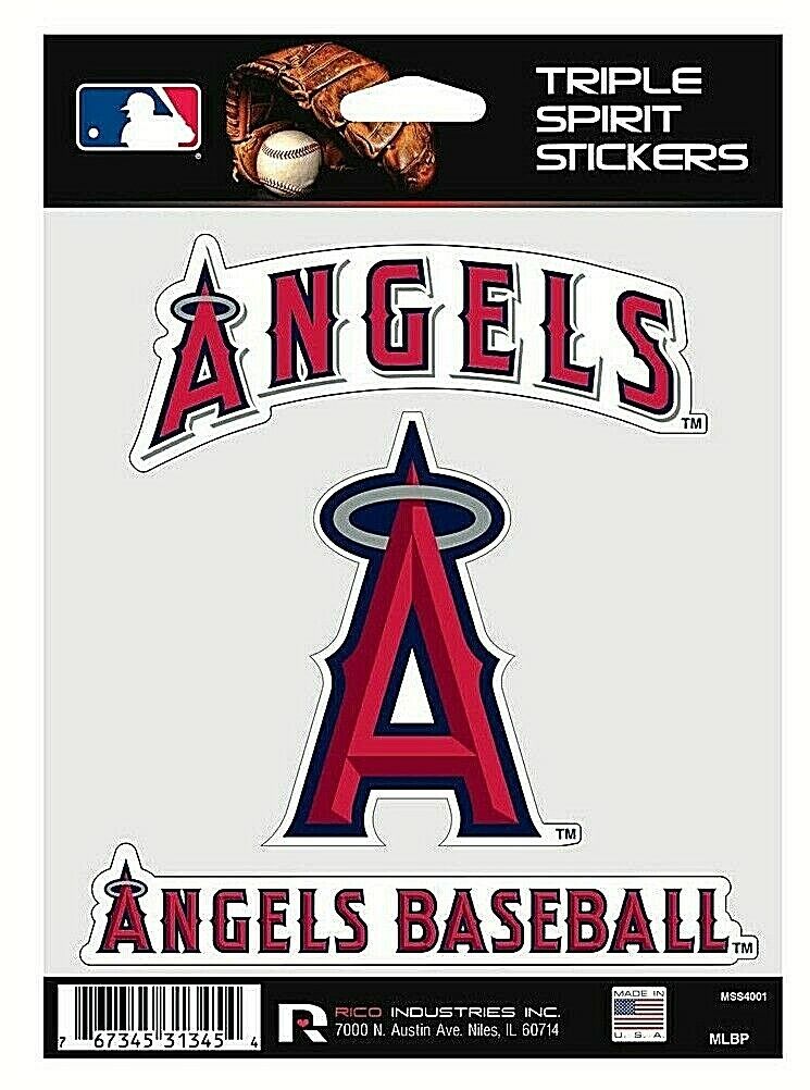 Anaheim Angels Sticker Triple Spirit Pack - THE 4TH QUARTER