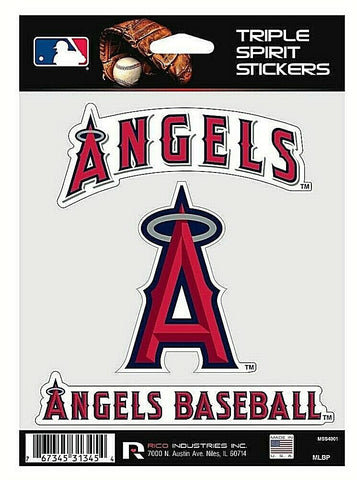 Anaheim Angels Sticker Triple Spirit Pack