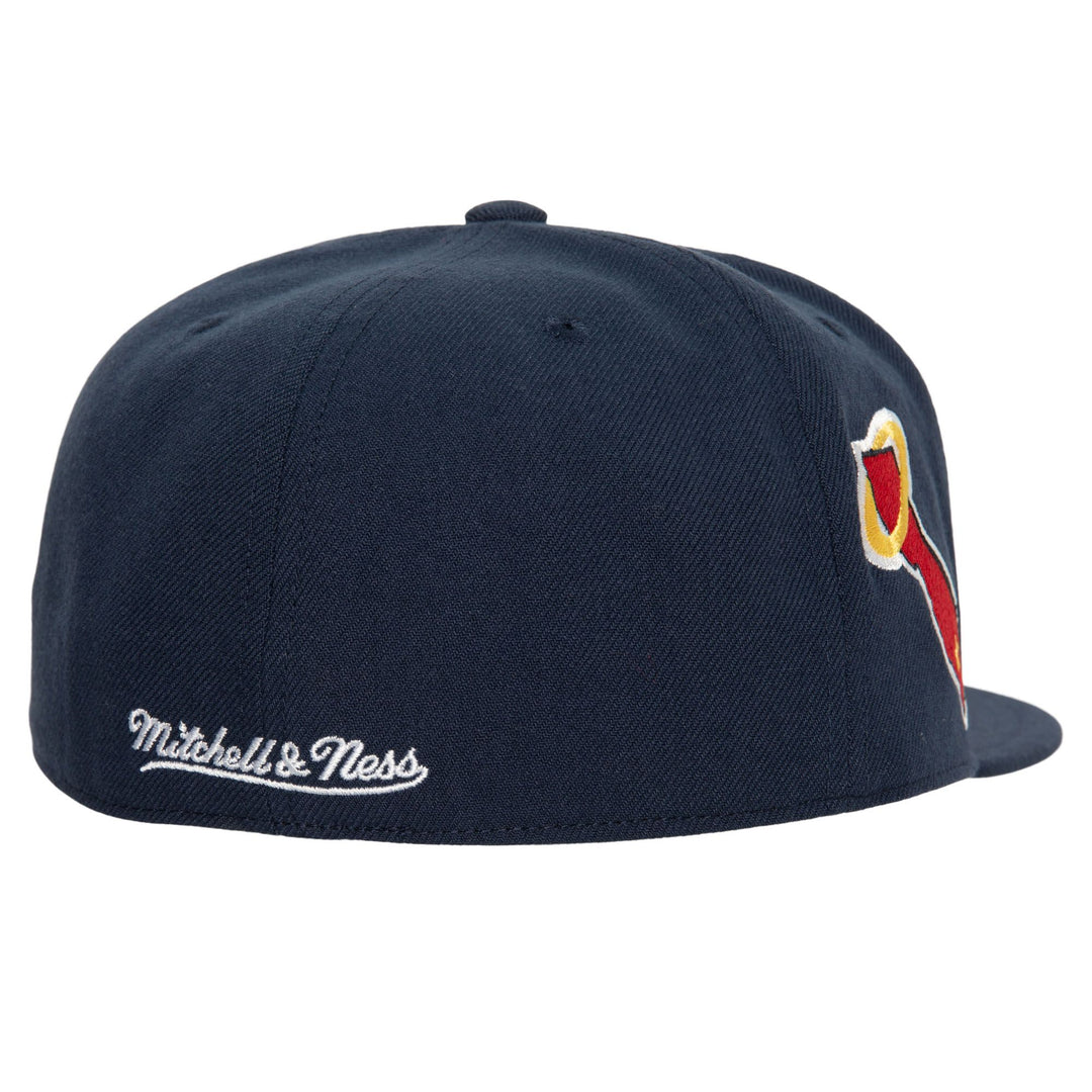 Anaheim Angels Mitchell &amp; Ness Fitted Bases Loaded Coop Cap Hat Grey UV - THE 4TH QUARTER