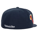 Anaheim Angels Mitchell & Ness Fitted Bases Loaded Coop Cap Hat Grey UV