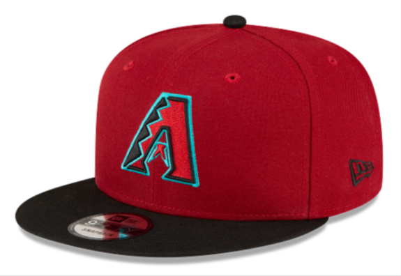 Arizona Diamondbacks Snapback New Era 9Fifty Burgundy Black Basic Cap Hat - THE 4TH QUARTER