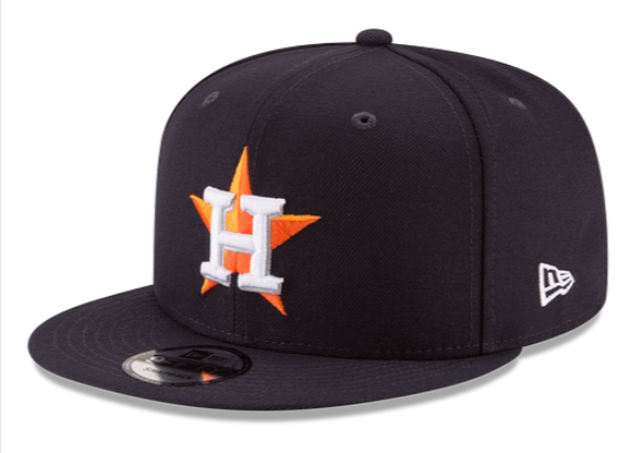 Houston Astros Snapback New Era 9Fifty Basic Navy Cap Hat Grey UV - THE 4TH QUARTER