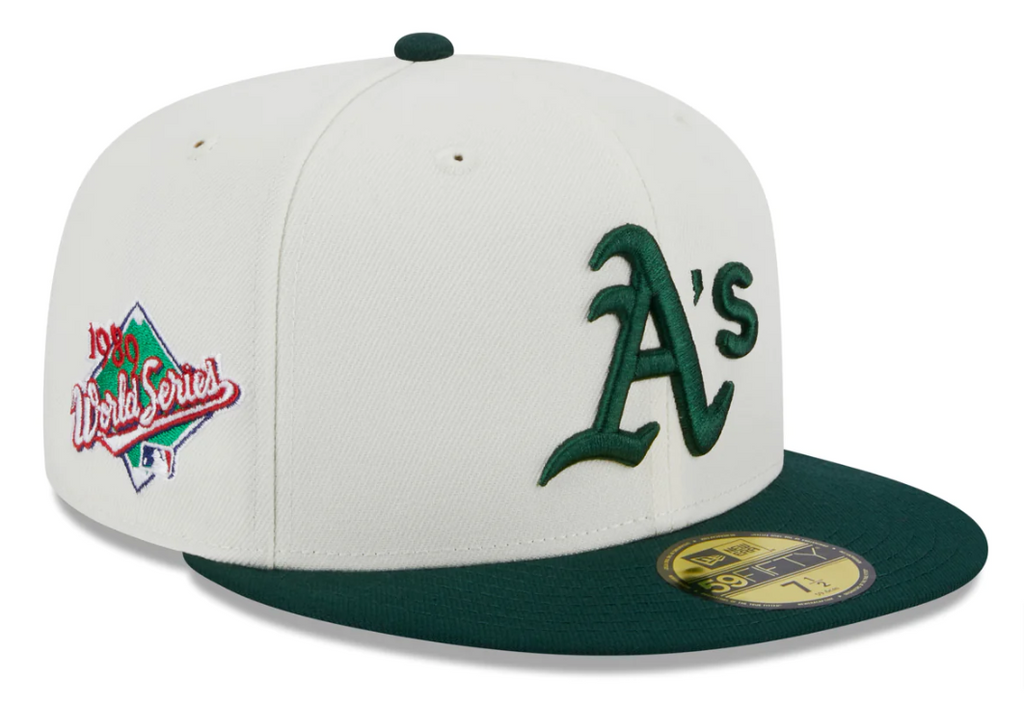 Oakland Athletics City Icon Chrome White 59FIFTY Fitted Cap