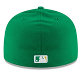 Oakland Athletics Fitted New Era 59FIFTY Sacramento Patch Alternate Hat Cap Green
