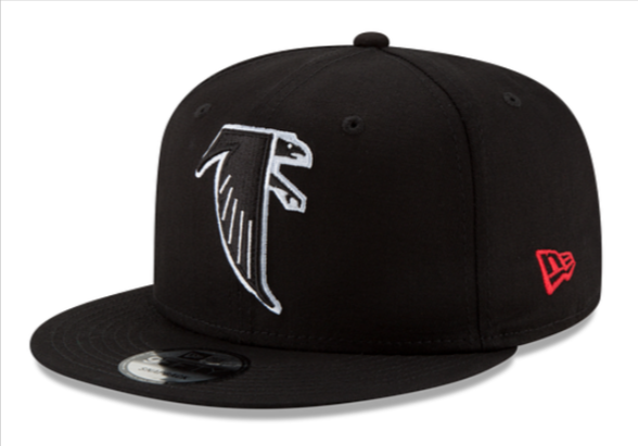 Atlanta Falcons Snapback New Era 9Fifty Throwback Black Cap Hat Grey UV
