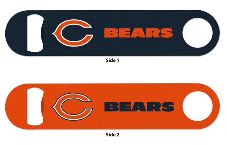 Chicago Bears Steel Double Sided Bottle Opener - THE 4TH QUARTER