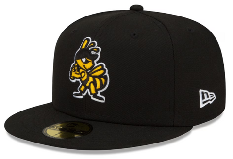 Salt Lake Bees Abejas Fitted New Era 59Fifty MiLB Alternate Logo 2 Black Cap Hat