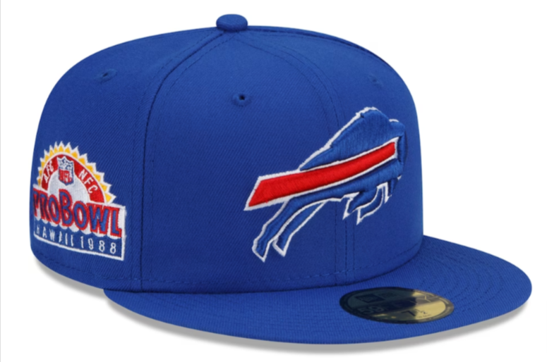 Buffalo Bills Fitted New Era 59Fifty Pro Bowl 1988 Blue Cap Hat - THE 4TH QUARTER
