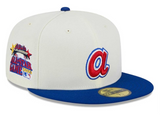 Atlanta Braves Fitted New Era 59Fifty "a" Logo 2000 ASG Chrome Blue Cap Hat Grey UV