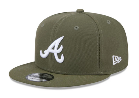 Atlanta Braves Snapback New Era 9Fifty Olive Cap Hat
