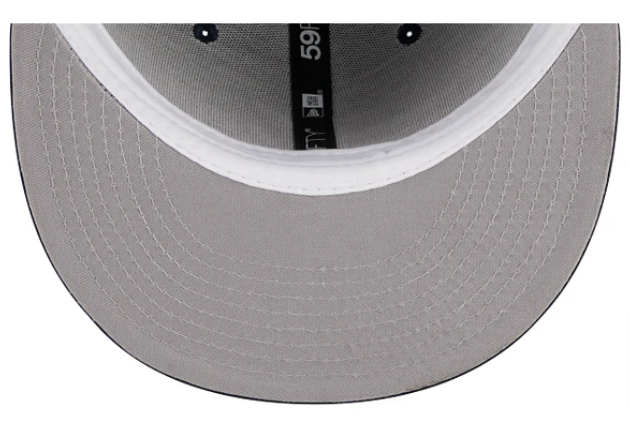 Atlanta Braves Fitted 59Fifty New Era Navy Cap Hat Grey UV - THE 4TH QUARTER