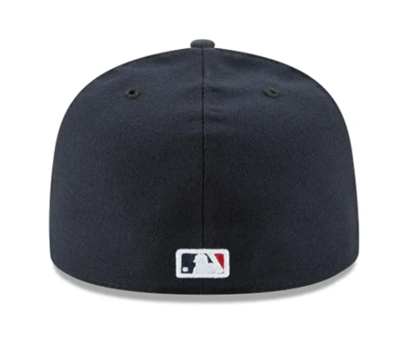 Atlanta Braves Fitted 59Fifty New Era Navy Cap Hat Grey UV - THE 4TH QUARTER