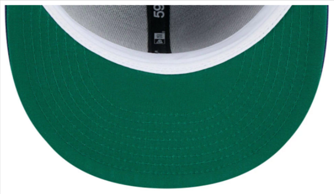Brooklyn Dodgers Fitted 59Fifty New Era Baseball Hall of Fame Patch Blue Cap Hat Green UV - THE 4TH QUARTER