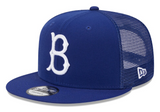 Brooklyn Dodgers Snapback New Era 9Fifty Mesh Trucker Blue Cap Hat