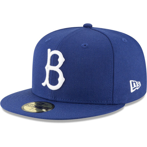 Brooklyn Dodgers Kids Fitted New Era 59Fifty Blue Cap Hat Grey UV - THE 4TH QUARTER