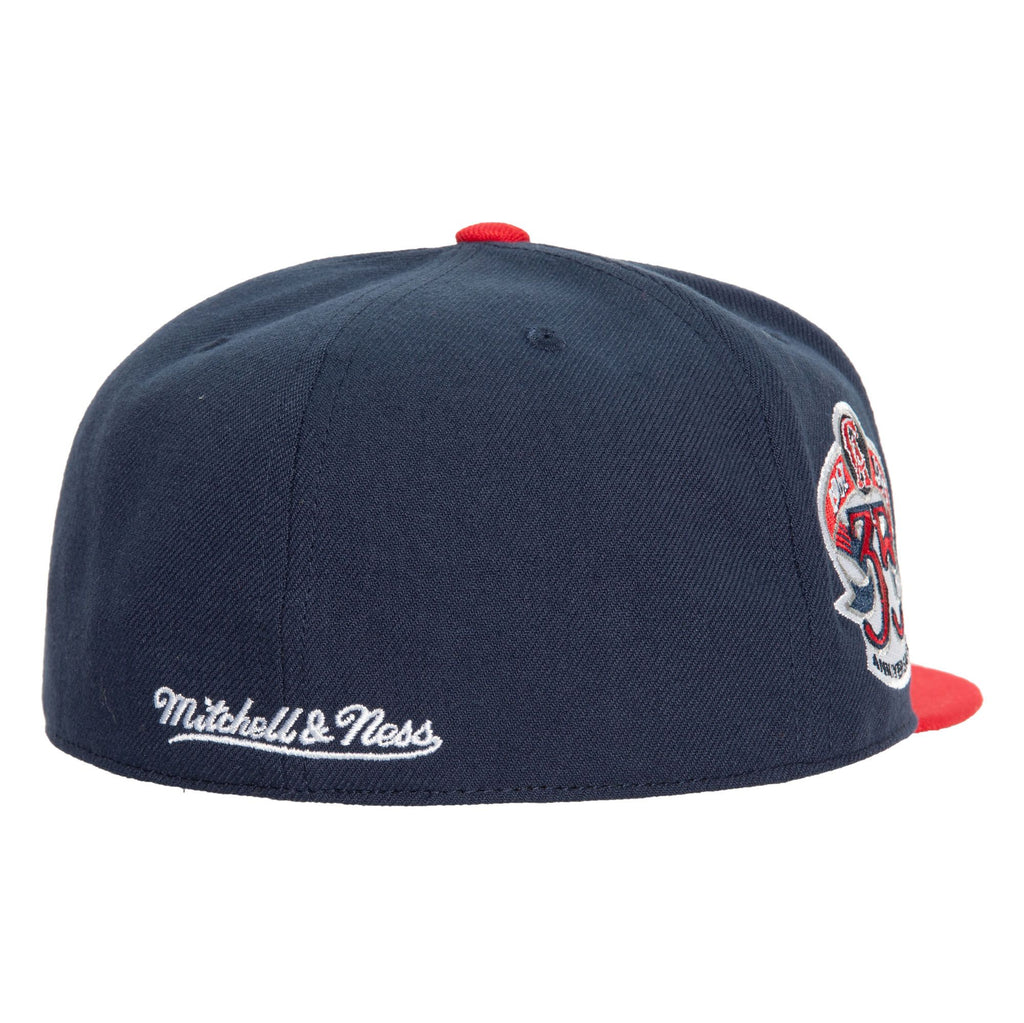 California Angels Mitchell & Ness Fitted Bases Loaded Coop Cap Hat Grey