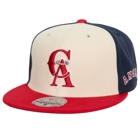 California Angels Mitchell & Ness Fitted Homefield Coop Cap Hat Green UV