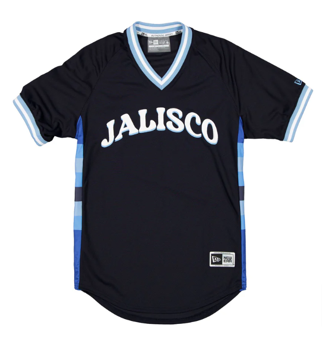 Charros De Jalisco Men's New Era Away Replica Jersey Black - THE 4TH QUARTER