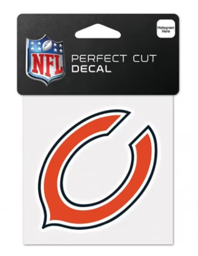 Chicago Bears 4x4 Perfect Cut Decal - THE 4TH QUARTER