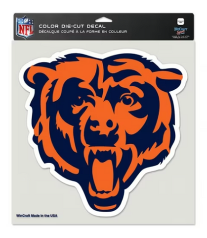 Chicago Bears Decal Logo 8x8 Die-Cut Sticker