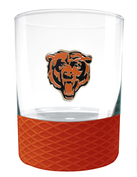 Chicago Bears 14oz. Whiskey Commissioner Rocks Glass - THE 4TH QUARTER