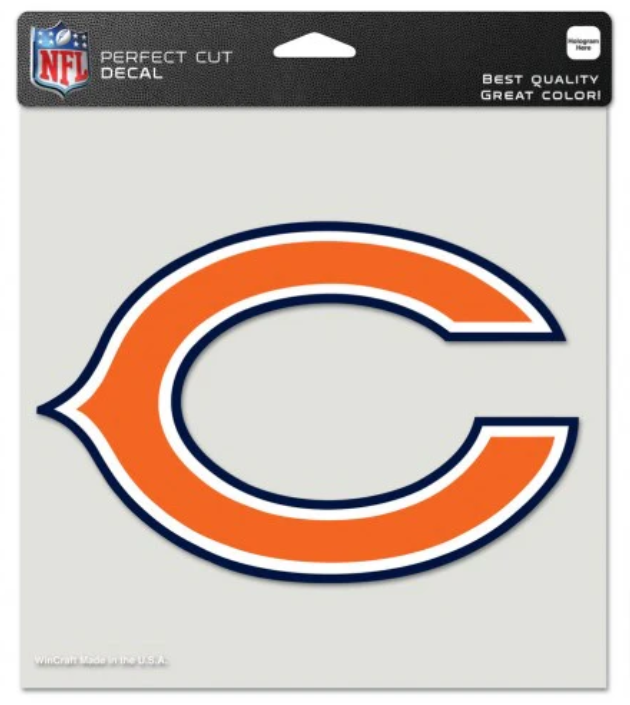 Chicago Bears Decal 8x8 Die-Cut Decal - THE 4TH QUARTER