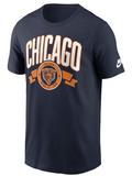 Chicago Bears Mens T-Shirt Rewind Front and Back Hit Essential Tee