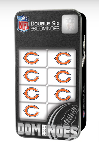 Chicago Bears Double Six Dominoes Set