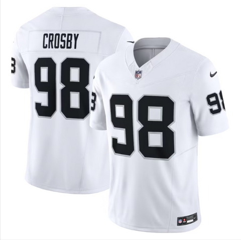 Raiders Mens Jersey Vapor FUSE Limited Maxx Crosby #98 White