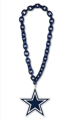Dallas Cowboys 3D Foam Fan Big Chain Necklace