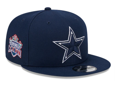 Dallas Cowboys Snapback New Era 9Fifty Navy Super Bowl Patch Hat Cap