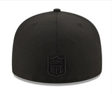 Dallas Cowboys Fitted New Era 59Fifty Black on Black Cap Hat