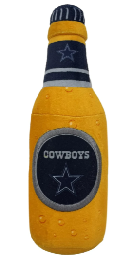 Dallas Cowboys Pet Dog Plush Bottle Dog Toy - THE 4TH QUARTER